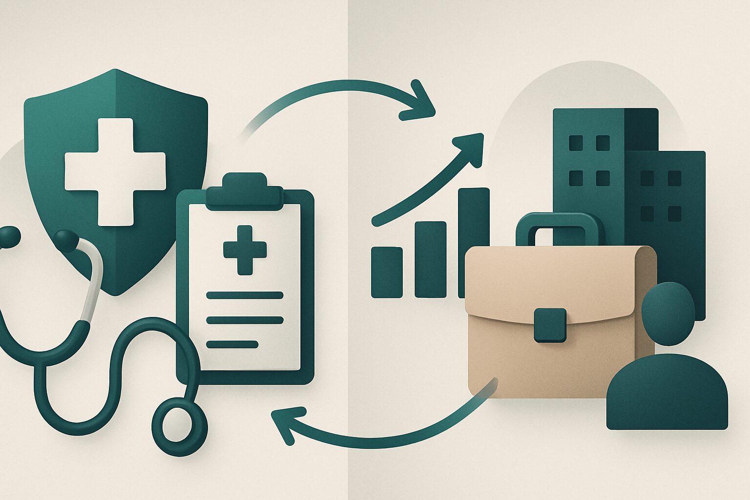 病院勤務と企業勤務の違いを比較する